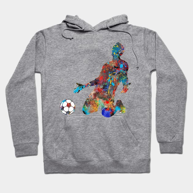 Football player Hoodie by RosaliArt